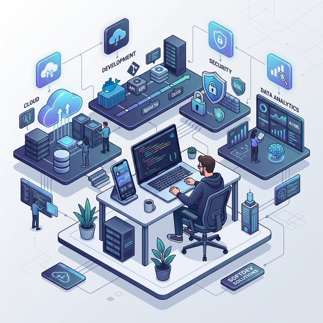 Software Solutions Illustration